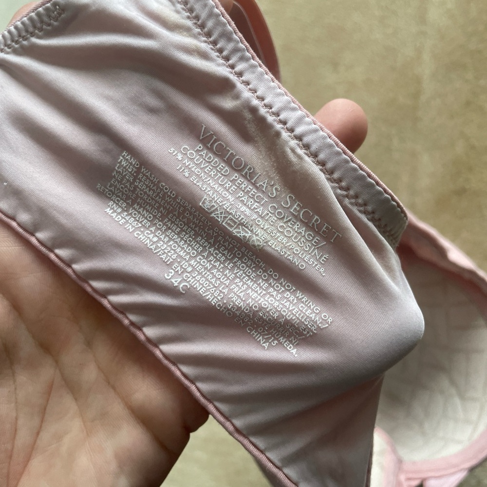 Pink Padded Bra - Picture 3 of 3
